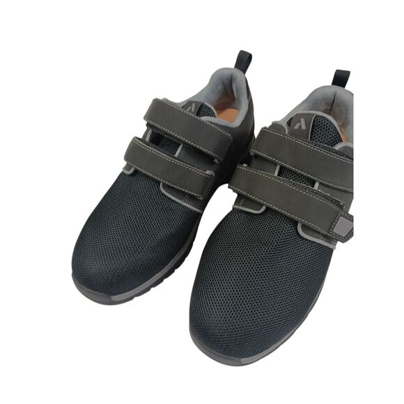 MEN'S ANODYNE DIABETIC COMFORT SHOES BLACK W/DOUBLE STRAPS SZ 11.5 W - Picture 4 of 10